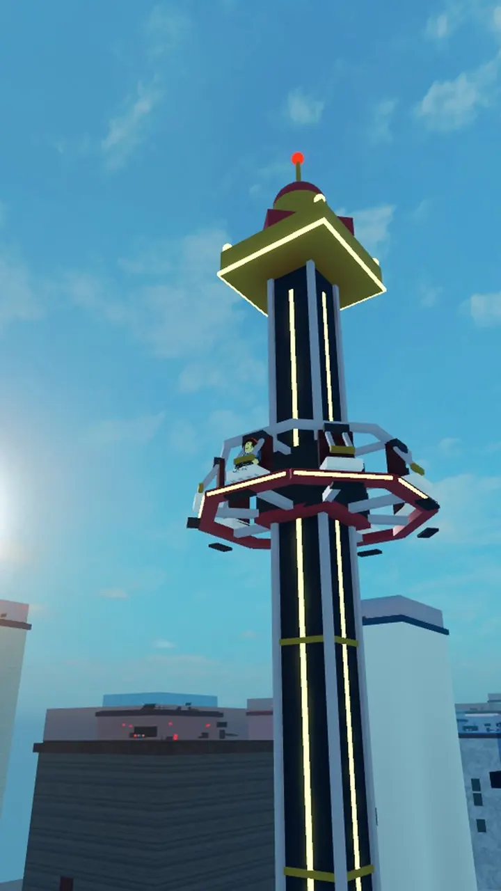 Drop tower ride