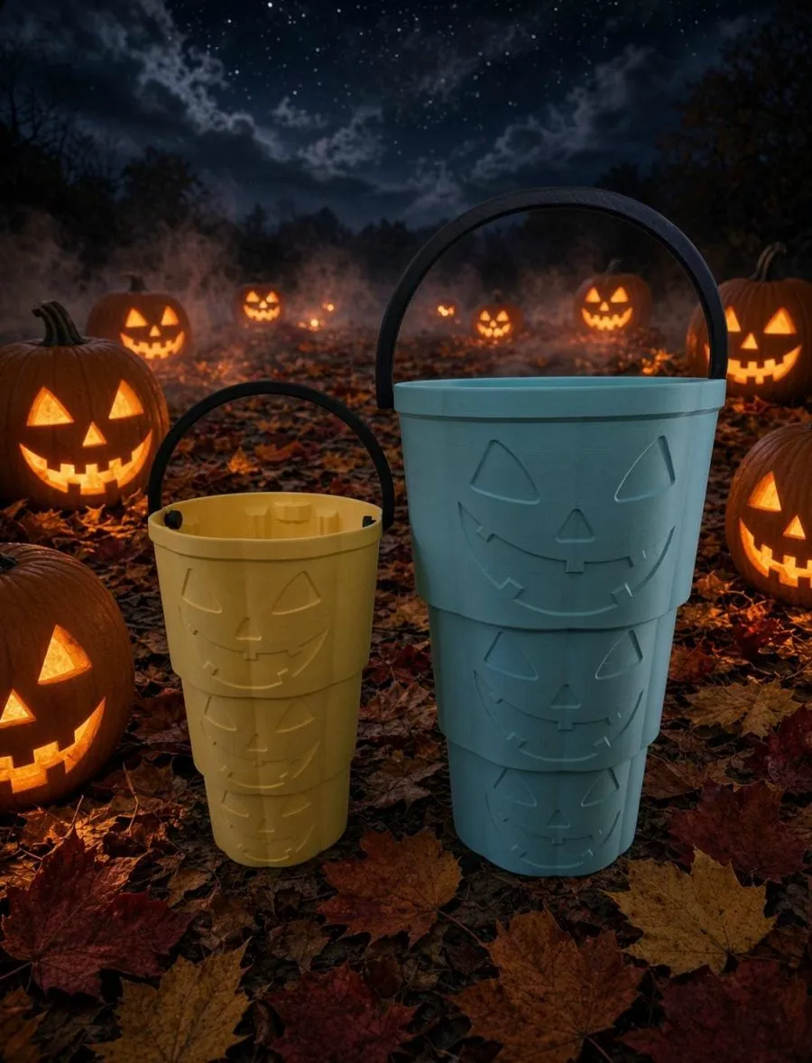3D printed utility bucket with handles