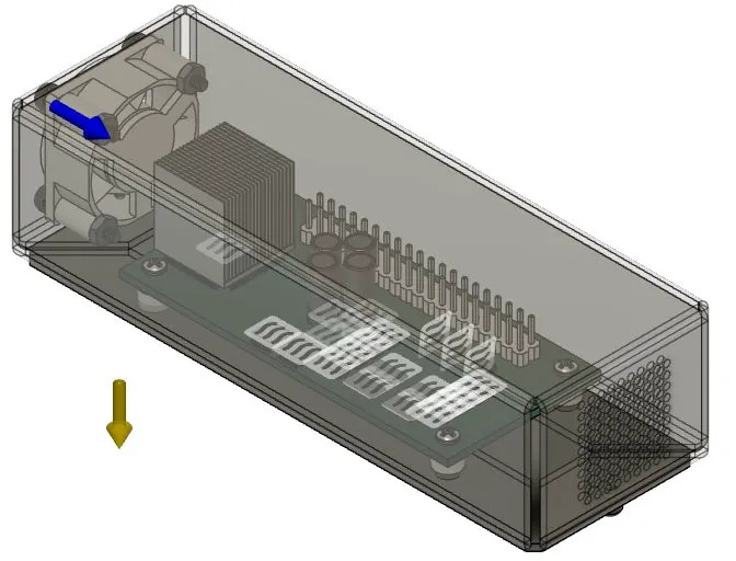 Rendered electronics enclosure