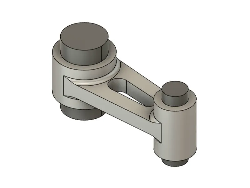 CAD model of a part being designed for 3D printing